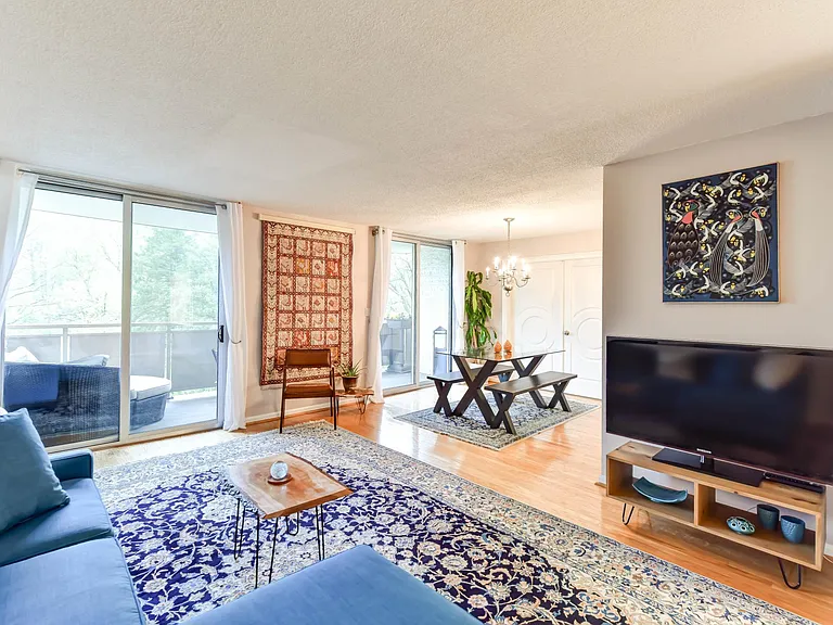 Huge balcony off living area.