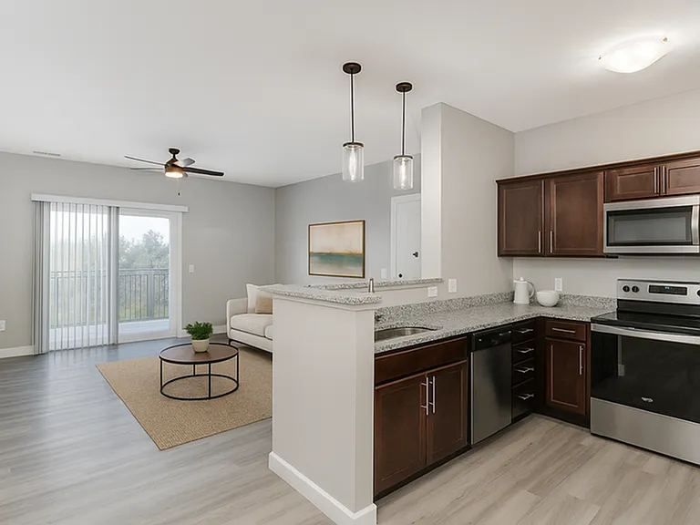 Manhattan Style Kitchen & Living Room