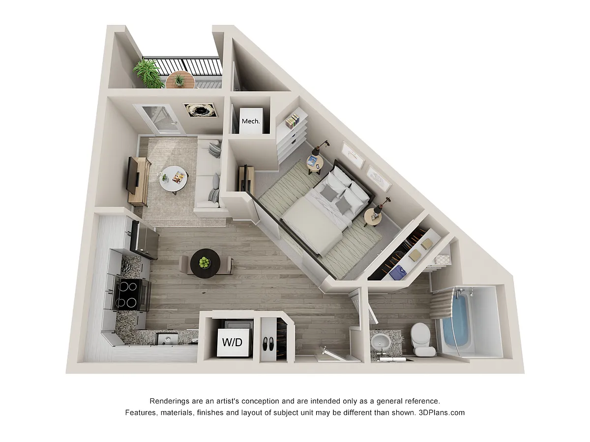 Floor plan The Court | Studio