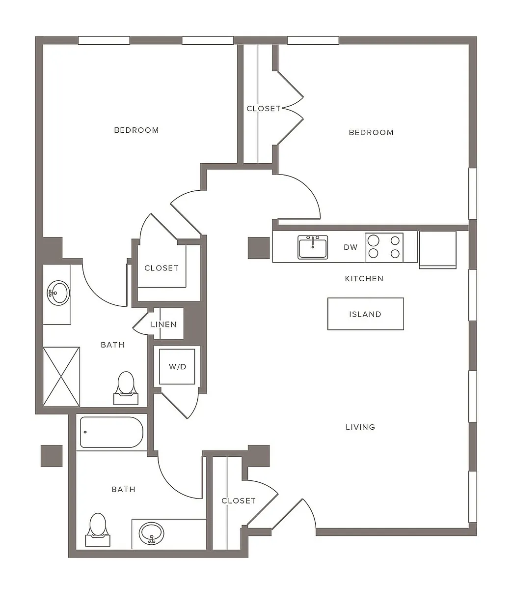 Floor plan B09 - Two Bedroom