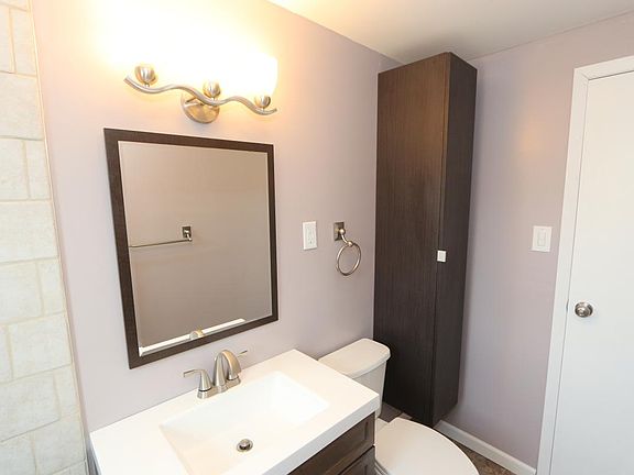 Large vanity plus linen cabinet