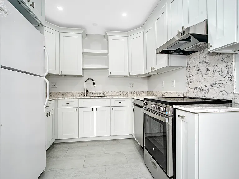 Renovated kitchen... new stove and dishwasher