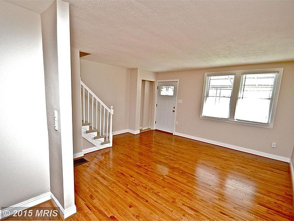Living Room with New Hardwood Floor