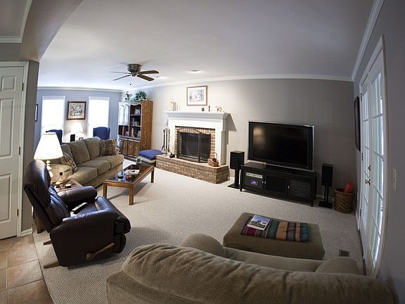 Wood Burn Fireplace in Living Room