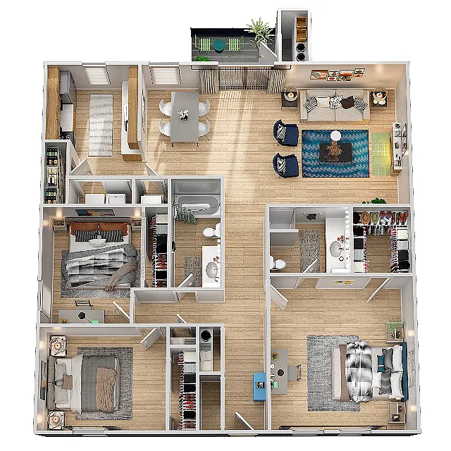 Floor plan C2BTR
