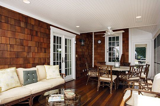 Screened Porch w/ mahogany decking
