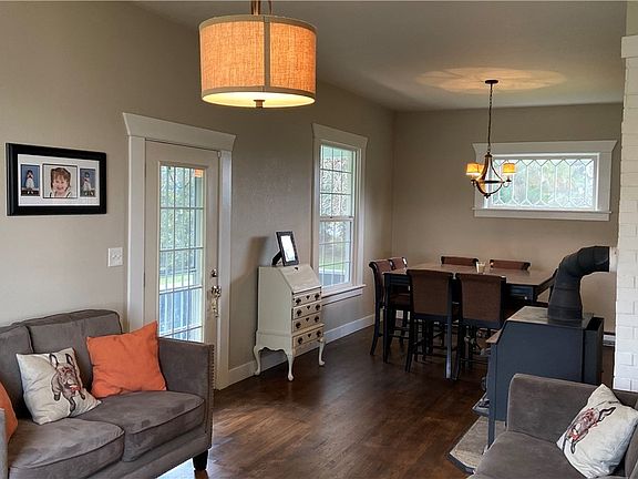 Spacious formal living and dining room.