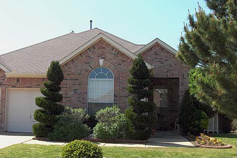 Beautifully landscaped front yard