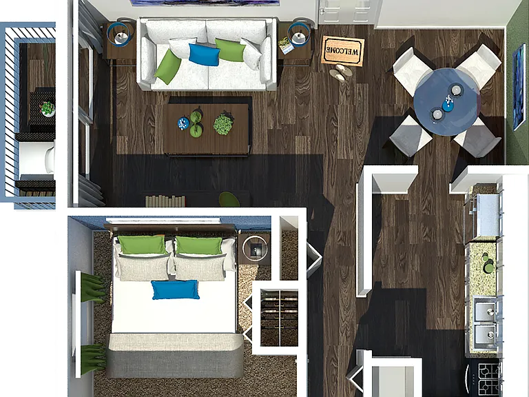 2 Bedroom 2 Bedroom