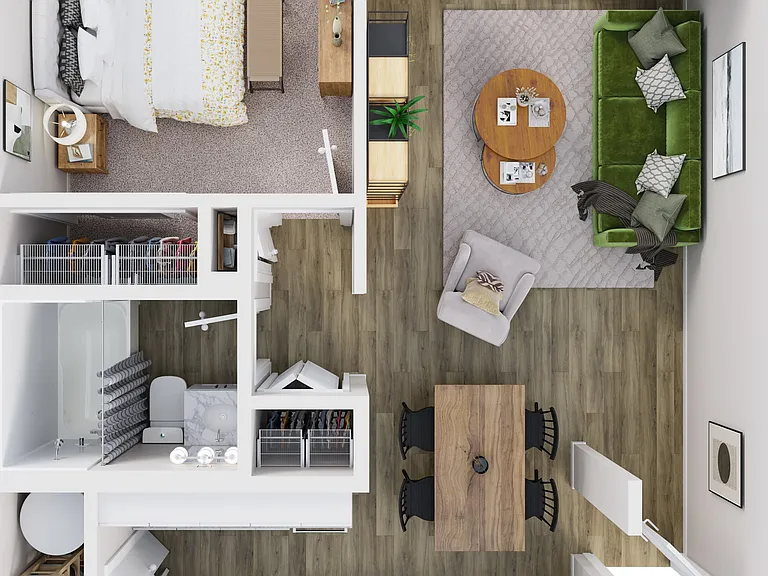 One Bedroom Floor Plan One Bedroom Floor Plan