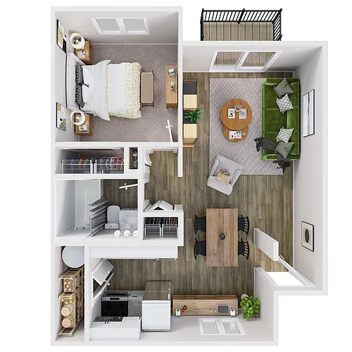 Floor plan One Bedroom