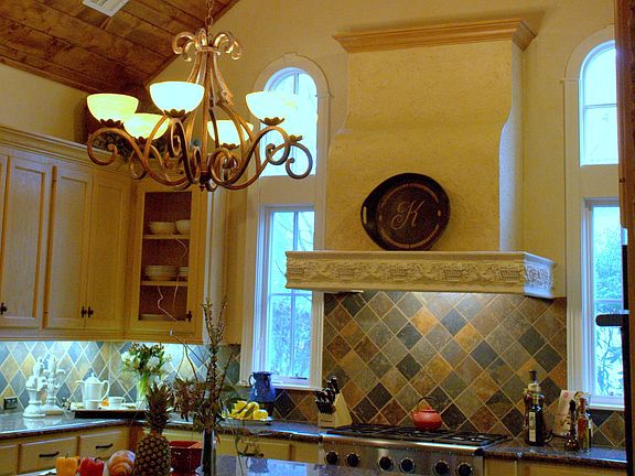Clearstory windows with Knotty Pine Ceiling
