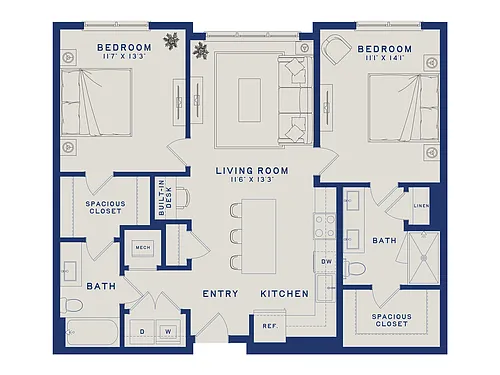 Floor plan B121