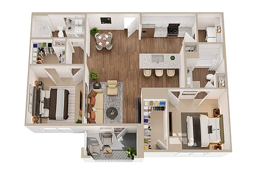 Floor plan 2X2 A