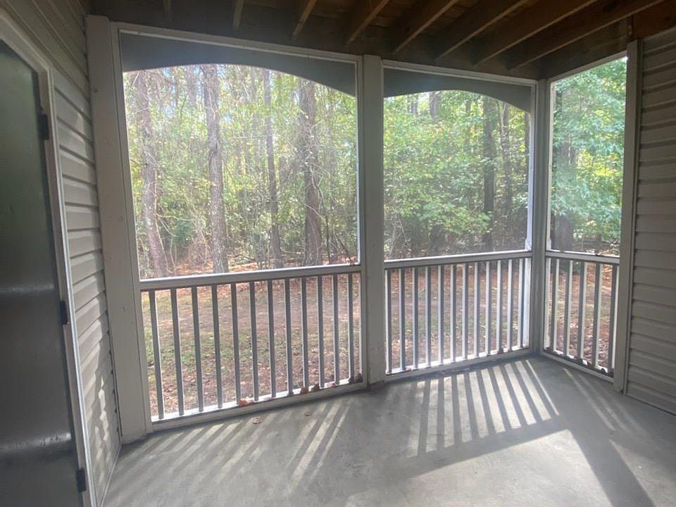 Sreened Porch with views into the woods