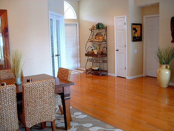 Stunning entry into dining and living room
