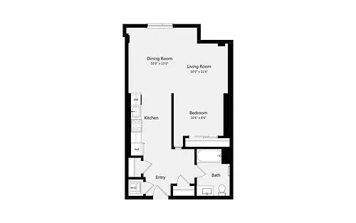 Floor plan Studio F