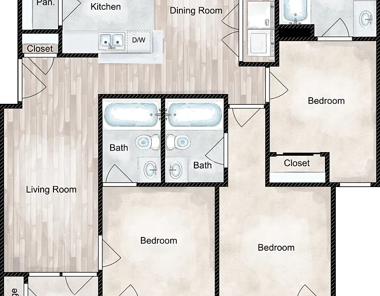 The Montana Classic Floorplan Diagram
