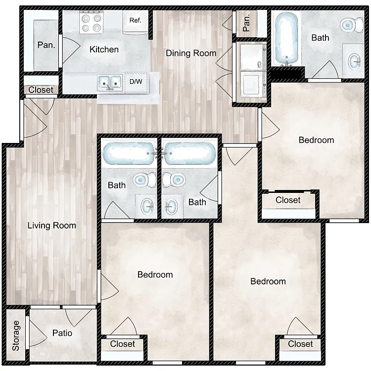 Floor plan The Montana Classic