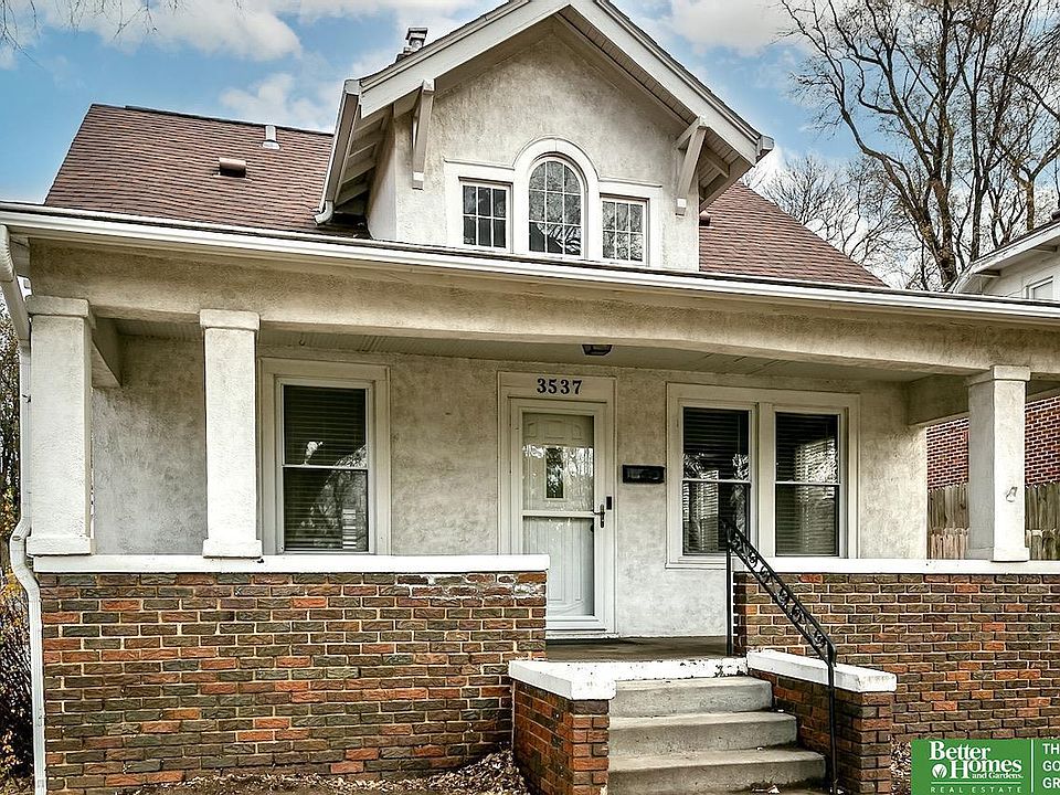 Front of house with beautiful porch