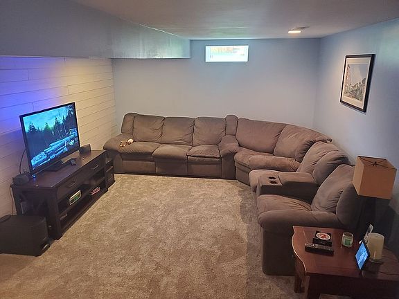 Main basement living area