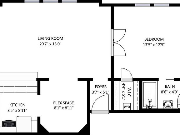 You'll enjoy plenty of space for all your favorite furnishings!