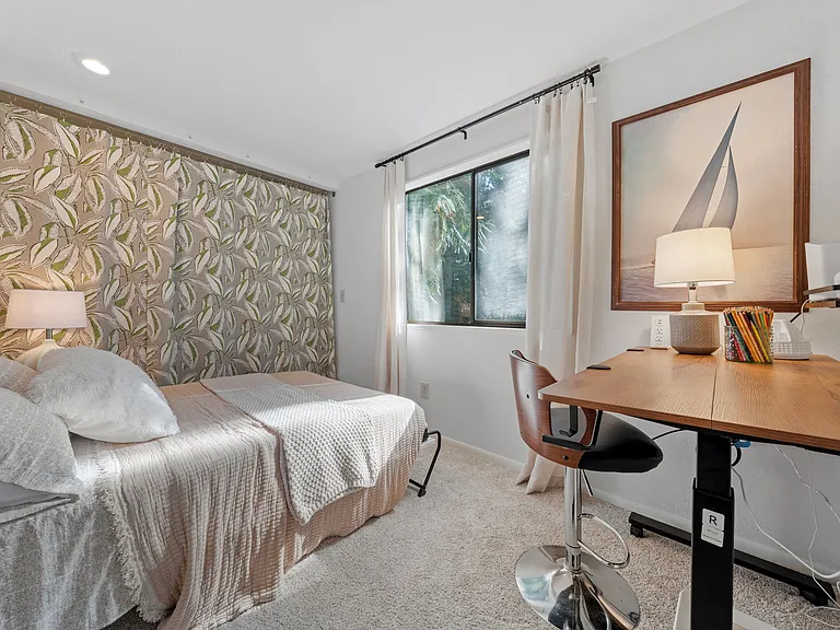 3rd Bedroom full-size murphy bed and stand-up desk