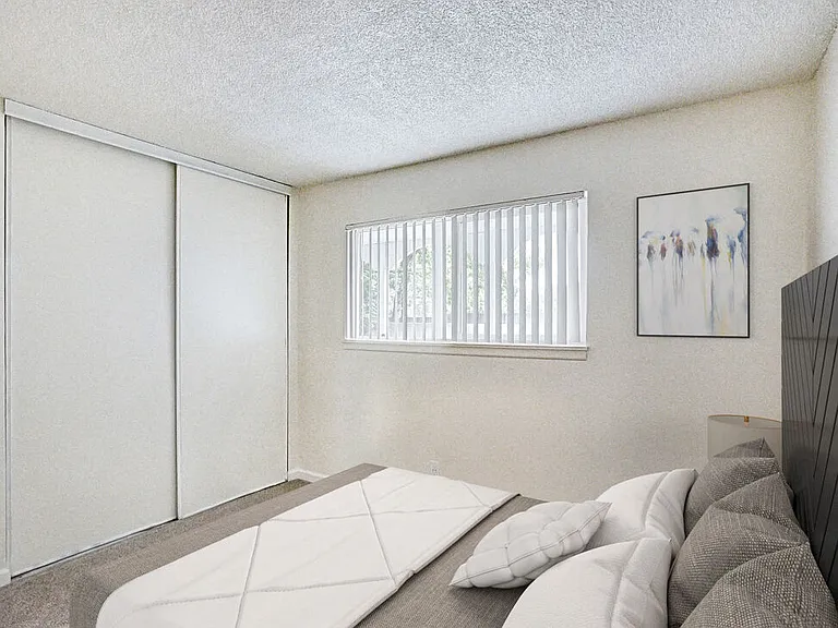 Bedroom Sunset Station Apartments Portland Oregon