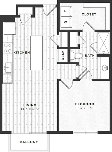 Floor plan 1B ALT2