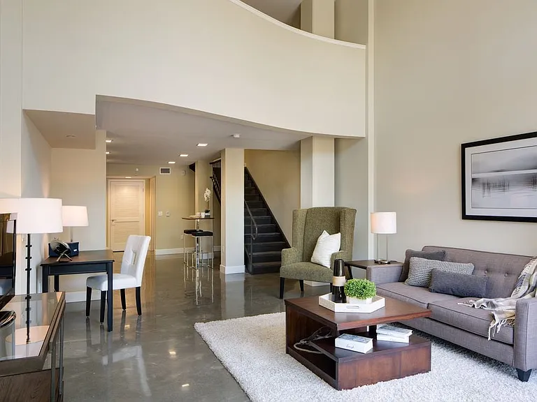 Live Work Loft Apartment Kitchen Living Room