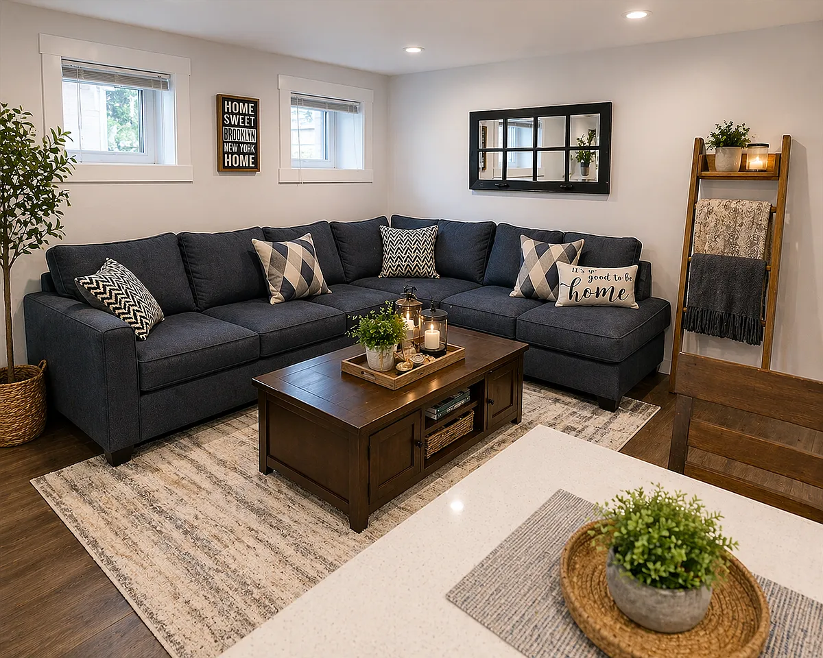 Bright and spacious living area with contemporary design, ideal for relaxing or hosting guests. - 1925 Ryder St #L1