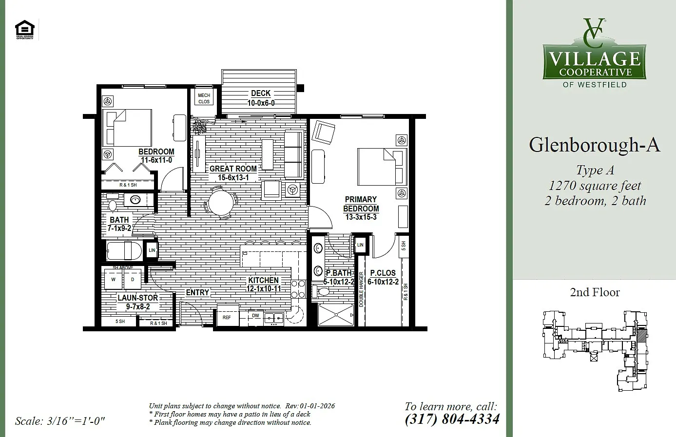 Glenborough-A (Handicap Adaptable) Plan, Village Cooperative of Westfield (Active Adults 62+) photo 1