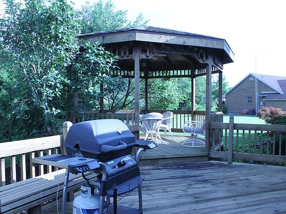 Back deck and gazebo