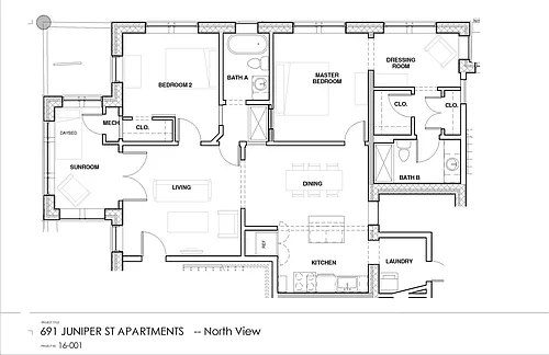 Floor plan North View