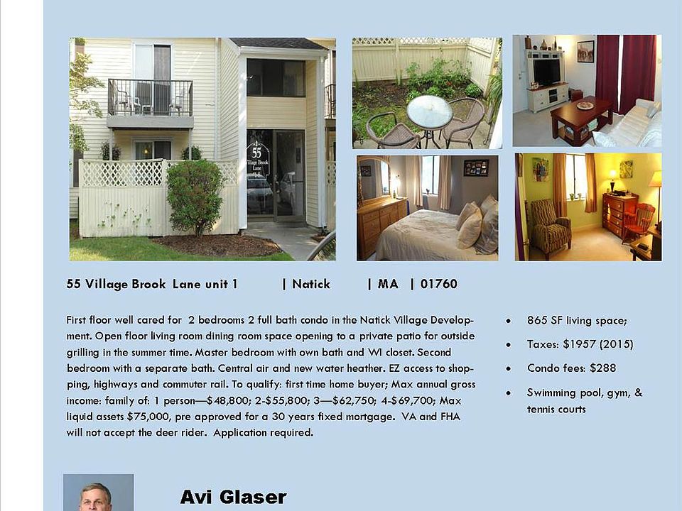 55 Village Brook Lane #1, Natick