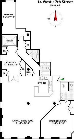 1st image of 14 W 17th St APT 6S