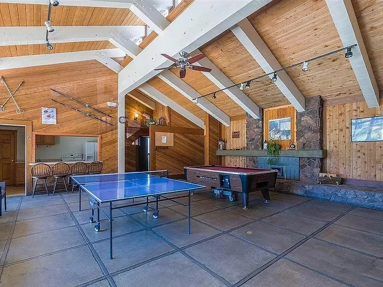 Ping pong and pool tables in the clubhouse