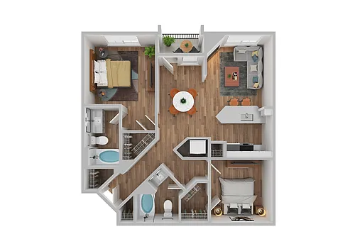 Floor plan B2C - Renovated
