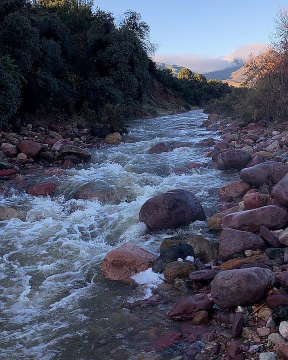 A creek runs through it