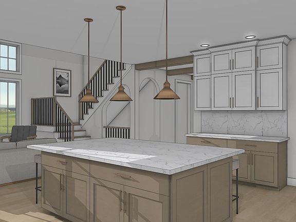 Kitchen and Family Room