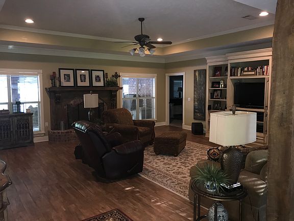 Great room with fireplace