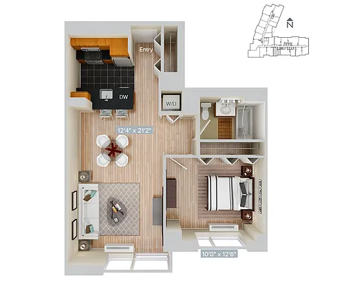 Floor plan Furnished-f-A17-733