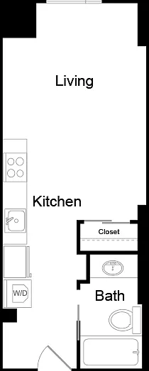 McKenzie - J - 1 Beds - 1 Baths - 420 Sq. ft.