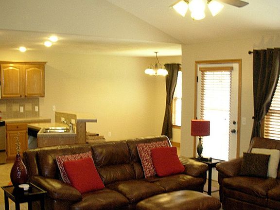 Interior - Living Room, Kitchen and Dining Area
