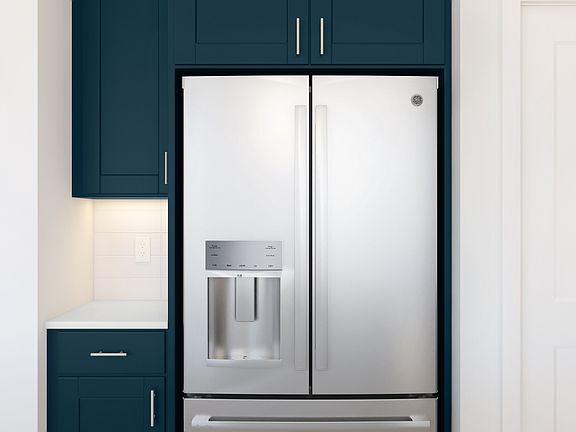 Designer cabinetry in kitchen