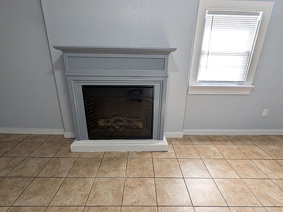 Living room fireplace