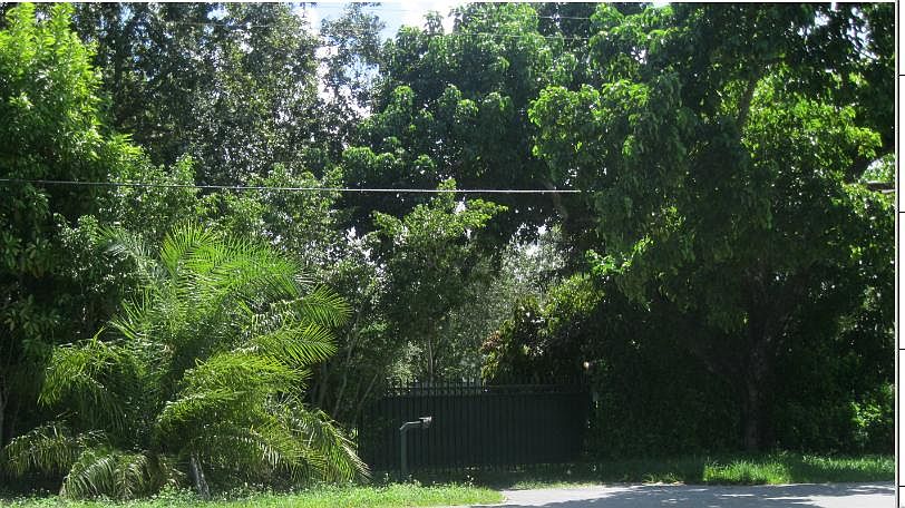 Electric gate entry to the property
