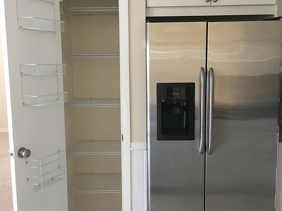 Large stainless steel fridge