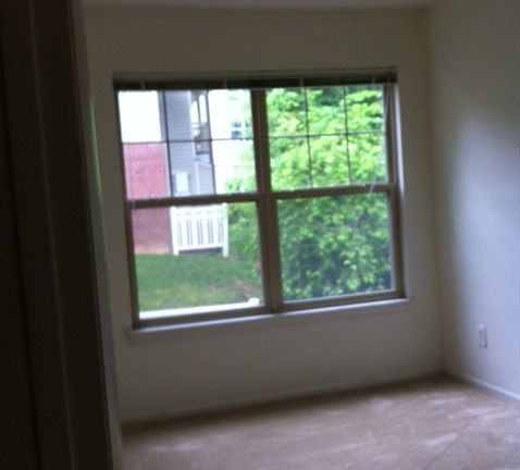 den with window and closet