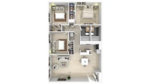 Floor plan 3 X 2